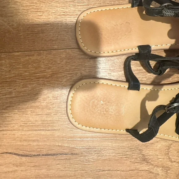 Carlos by Carlos Santana Elegant Black Floral Sandals - Picture 5 of 6